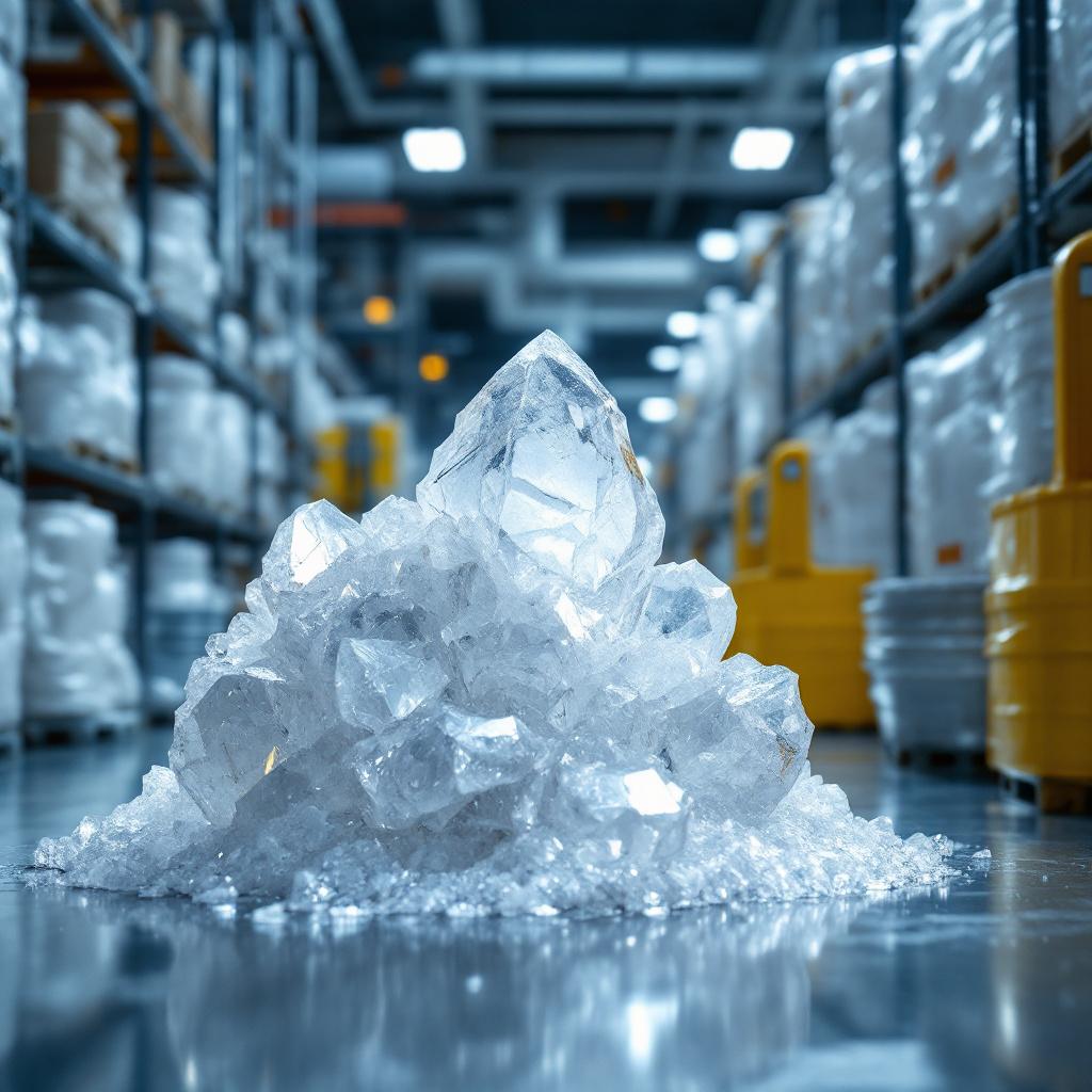 Alumbre cristal grande