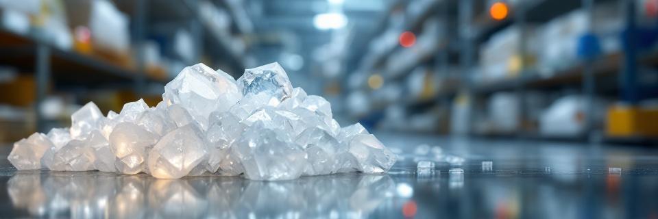 Alumbre cristal grande