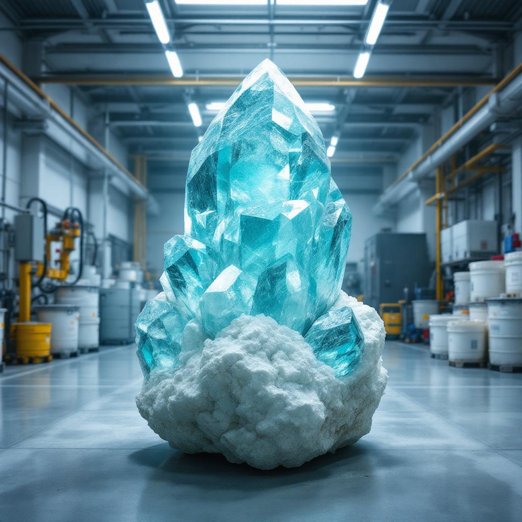 Alumbre cristal grande